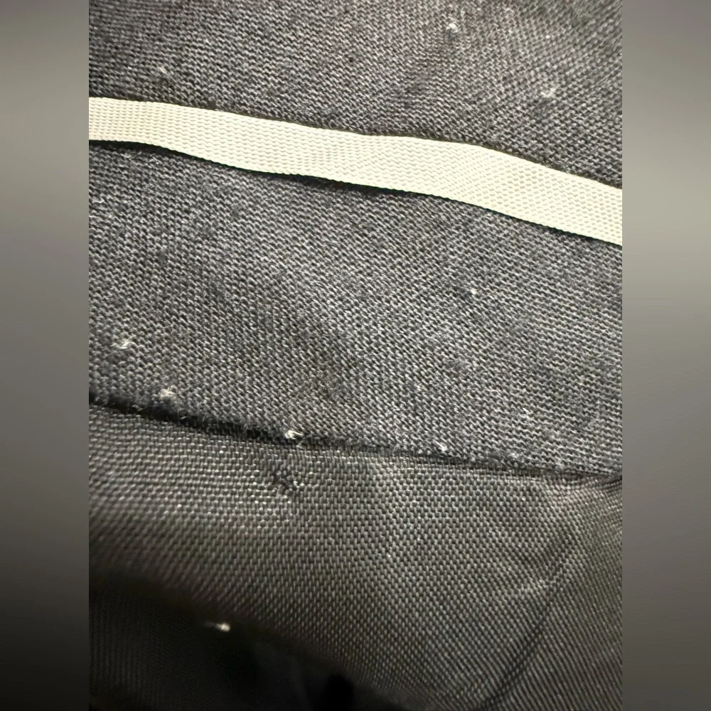J.Crew black thin wool blend trousers (fair condition)